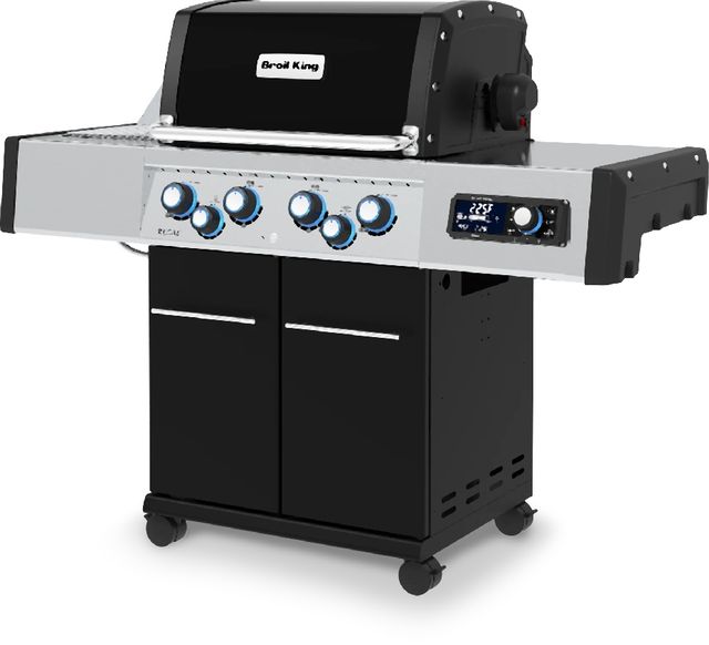 Broil King® Regal™ Q 490 Pro 4-Burner Black Freestanding Natural Gas Grill-3