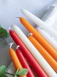 A & B Home Orange Unscented Soy Wax Taper-3