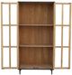 Nest Home Collections Camden Espresso/Natural Doors Tall Cabinet-3