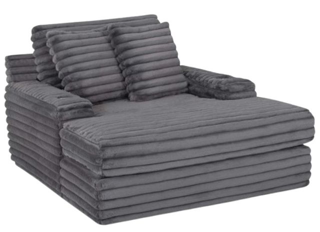Franklin™ Bellini Cloud Dark Gray Chaise Lounger-0