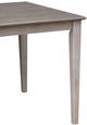 John Thomas Furniture® Dining Essentials Taupe Gray Square Dining Table with 36" Shaker Legs-2