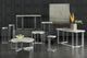 Hooker® Furniture Melange Marin Tumbled White Onyx Accent End Table with Pewter Base-1