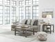 Benchcraft® Ardsley 2-Piece Pewter Left-Arm Facing Sectional and Chaise-3
