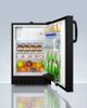 Accucold® 2.7 Cu. Ft. Black Built-in Refrigerator/Freezer-2