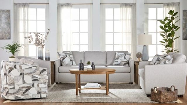 Hughes Furniture® 10900 Classic Shell Loveseat-1