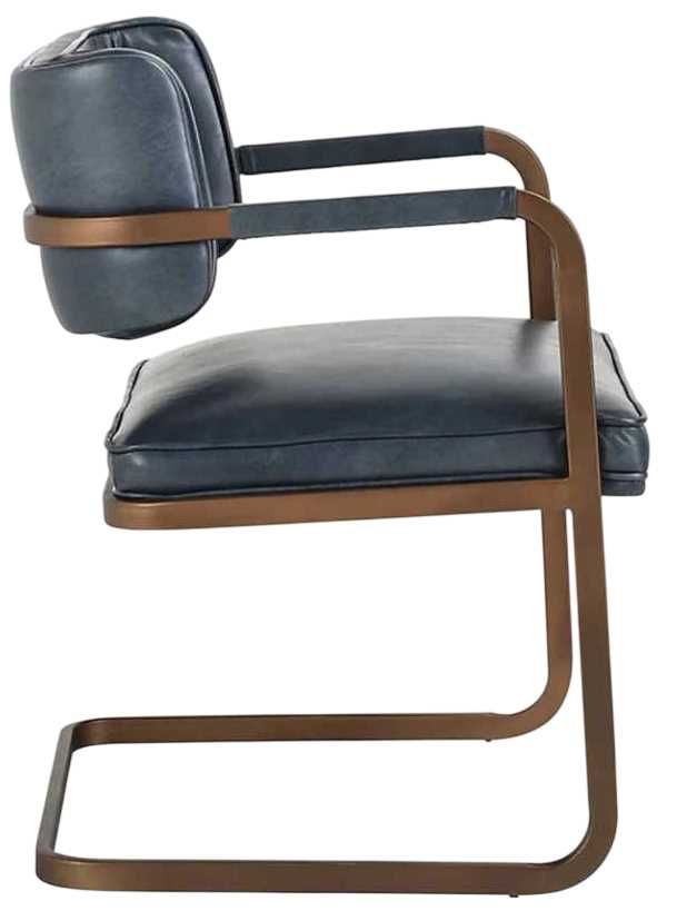 Classic Home Fonda Gold/Ocean Blue Dining Chair-3