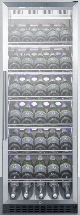 Summit® Commercial Series 12.6 Cu. Ft. Stainless Steel Wine Cooler-1