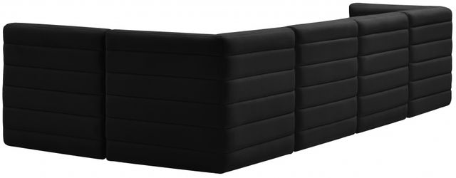 Meridian Furniture Quincy 5-Piece Black Modular Sectional Set-1