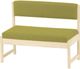 Crate Designs™ Furniture Unfinished Bench with Back-0