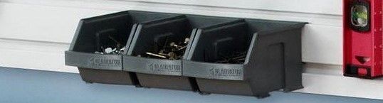 Gladiator® Set of 3 Charcoal Small Item Bins-1