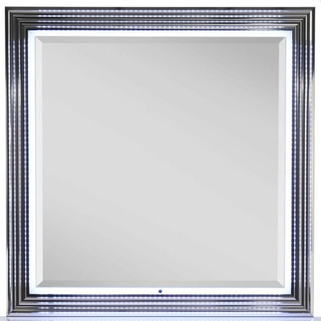 Global Furniture USA Ylime Smooth White Mirror-0