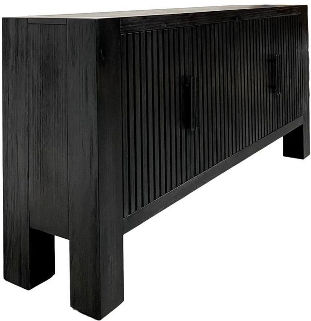 Nest Home Collections Reed Ebony Black Sideboard-0