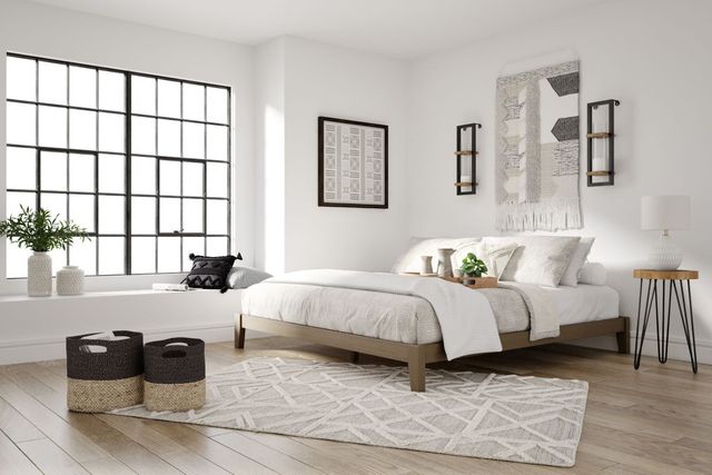 Signature Design by Ashley® Tannally Light Brown King Platform Bed-3