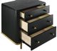 Coaster® Arini Black 3-Drawer Nightstand Bedside Table with USB Outlet-4