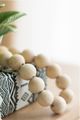 A & B Home Beige Dia Pine Sphere Beads Decorative Object-5