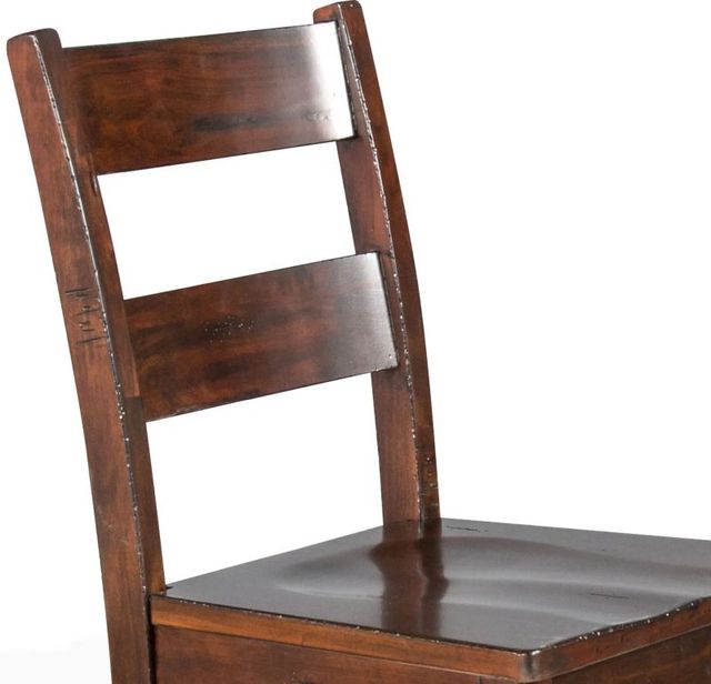 Sunny Designs™ Vineyard Rustic Mahogany 24" Ladderback Counter Stool-4