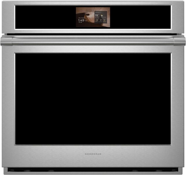 Monogram® Statement 30" Stainless Steel Single Electric Wall Oven with In-Oven Camera-0