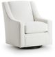 Kevin Charles Fine Upholstery® Austin Sugarshack Glacier Swivel Rocker Glider-0