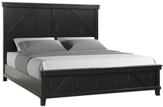 Bernards Spruce Creek Black Queen Panel Bed