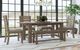 A-America® Anacortes Dark Taupe Trestle Dining Table-1