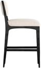 Four Hands Valeene Black Cast Aluminum/Crypton Nomad Snow Counter Stool-2