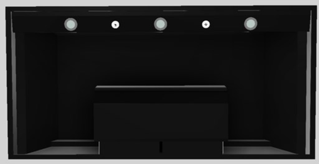 Vent-A-Hood® Designer Series 48" Black Wall Mounted Range Hood-2
