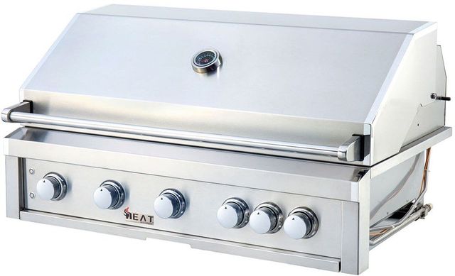 Heat 5-Burner Stainless Steel Built-In Natural Gas Grill-1