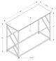 Monarch Specialties Inc. Grey 44"L Hall Console Table with Black Metal Base -4