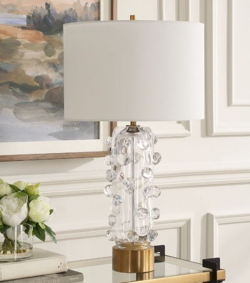 Uttermost® Aura Clear Glass Table Lamp-1