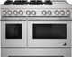 JennAir® RISE™ 48" Stainless Steel Pro Style Dual Fuel Range-0