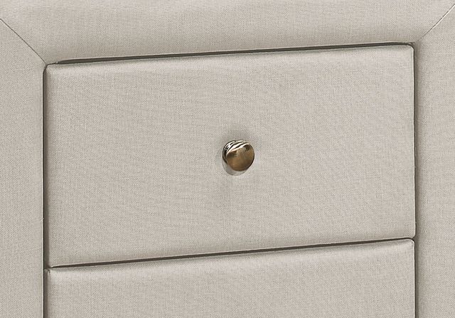 Monarch Specialties Inc. Beige Linen Night Stand-1