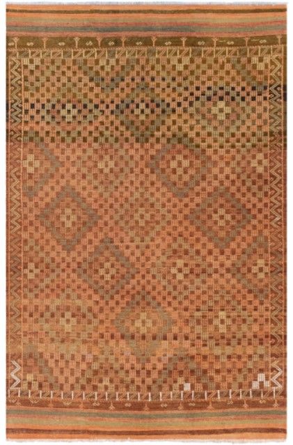 Surya Antique One of a Kind Copper 5'x8' Area Rug-0