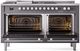 Ilve® Professional Plus II 60" Graphite Matte Pro Style Dual Fuel Range-1