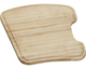 Elkay® Hardwood Light Brown 15.75" x 17.25" x 1" Cutting Board-0