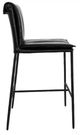 Classic Home Mayer Black/Jet Black 26" Leather Counter Stool-3