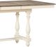 Winners Only® Torrance Gray Top Counter Dining Table with White Base-3