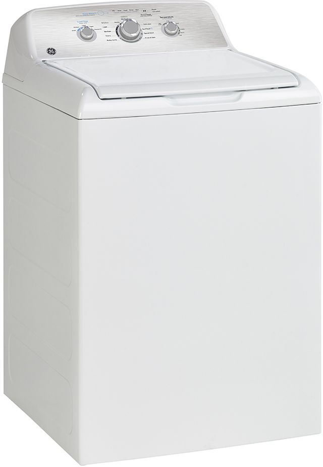 GE® 4.4 Cu. Ft. White Agitator Top Load Washer with SaniFresh Cycle-1