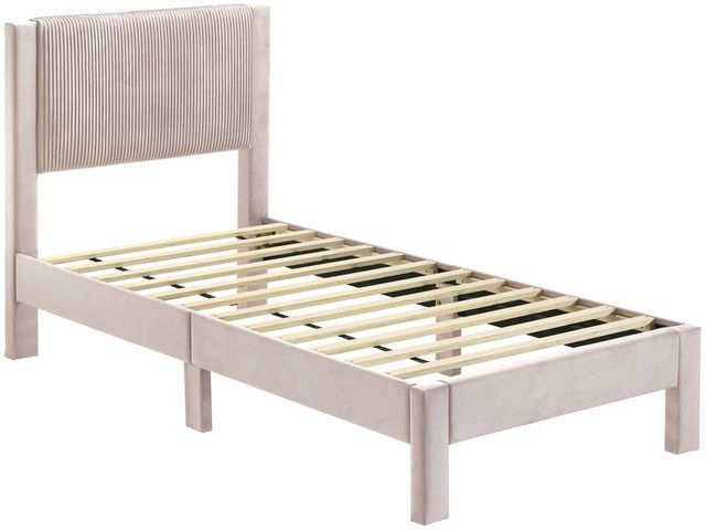 Crown Mark Lucia Pink Twin Platform Bed-3