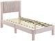 Crown Mark Lucia Pink Twin Platform Bed-3