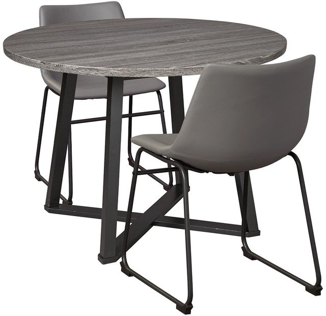 Signature Design by Ashley® Centiar 3 Piece Gray Dining Set-0