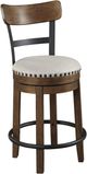 Signature Design by Ashley® Valebeck Brown Swivel Barstool-0
