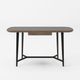 VIG Furniture Modrest Girard Black/Walnut Glass Desk-3