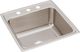 Elkay Lustertone® Classic Lustrous Satin 22" x 22" x 10-1/8" 3-Hole Single Bowl Drop-In Sink-0