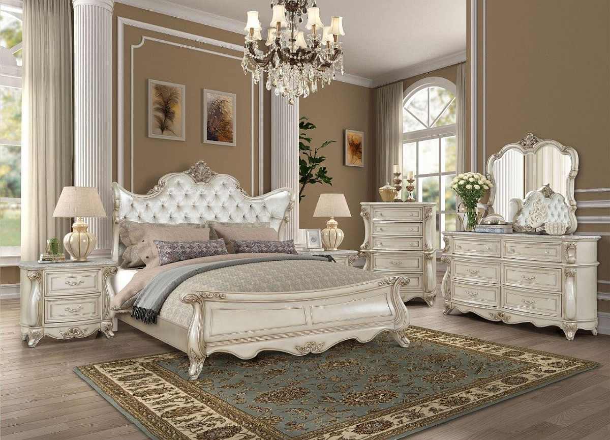【激安通販 オンラインショップ】日用品 Furnishings Home Classic® New Monique Queen White 4-Piece 旅行かばん・小分けバッグ