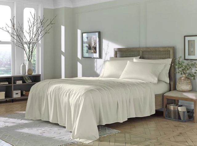 Sleeptone® Eucalyptus 6-Piece Ivory Moisture-Wicking Twin XL Sheet Set-3