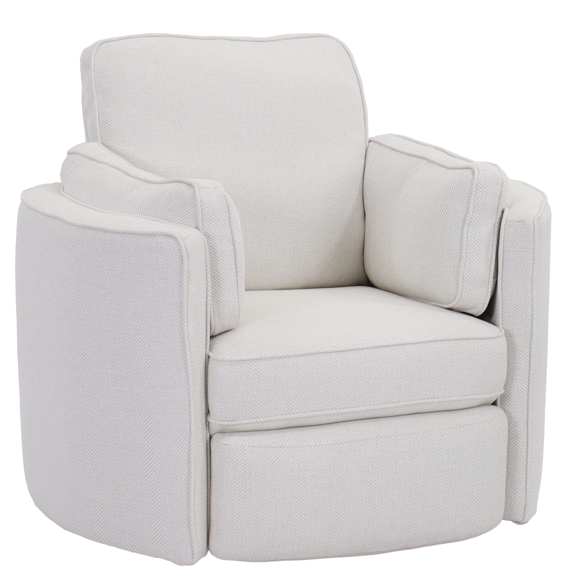 Best Home Furnishings Luana Simply White Swivel Recliner Miskelly Furniture