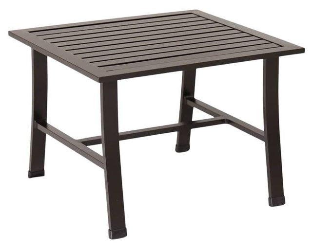 Sunset West La Jolla Espresso Metal Outdoor End Table-0