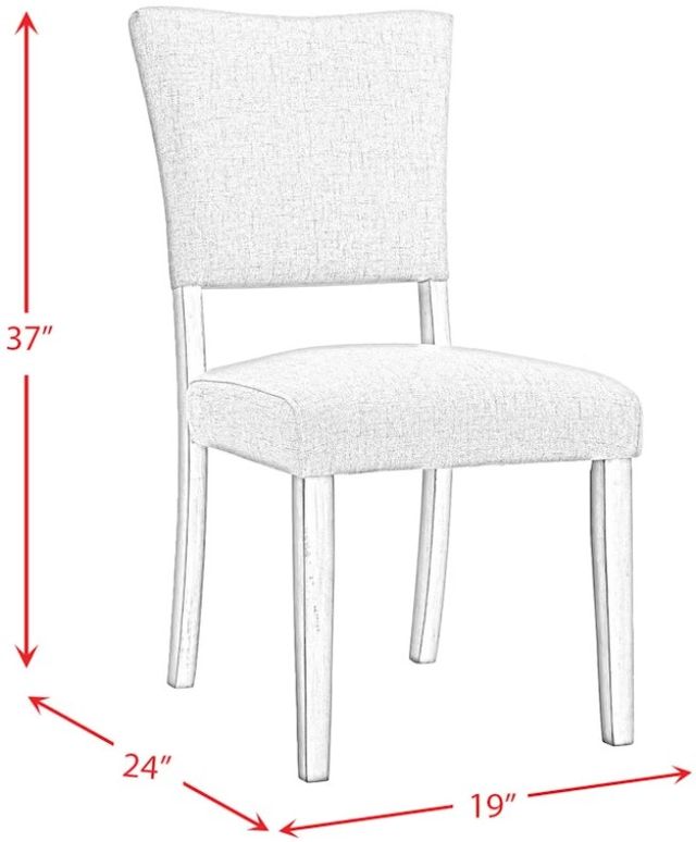 Elements International Bette 5-Piece White Dining Set-4