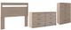 Signature Design by Ashley® Flannia 3-Piece Gray Queen Panel Headboard Bed Set-0