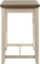 HH2 Home Clarion White Counter Height Side Table with Distressed Gray Top-2